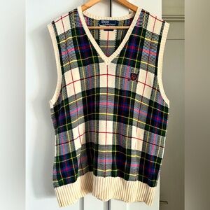 Polo Ralph Lauren Golf Crest Tartan Vest - L
